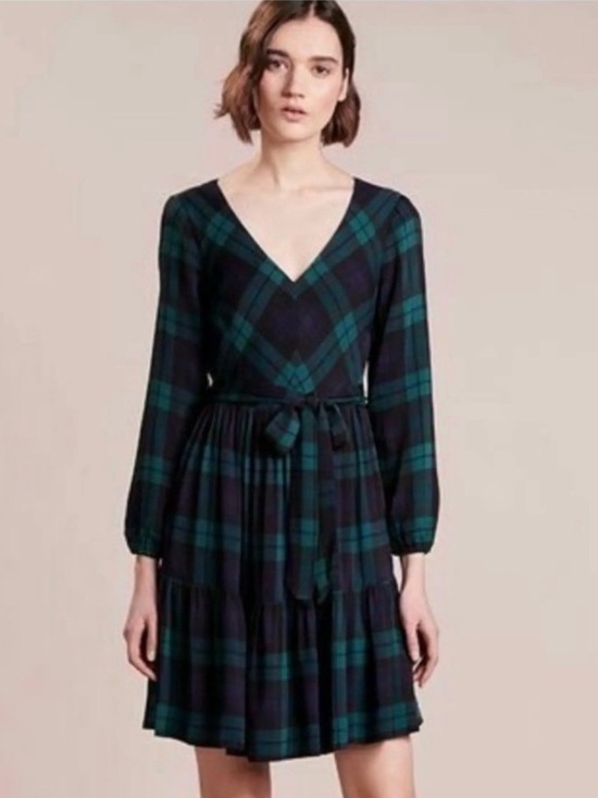 J. Crew Dresses & Skirts - NWT J. Crew Black Watch Long Sleeve Dress, 4